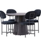 Dining Set Lanzo with the chairs Stella - Pakke med 4