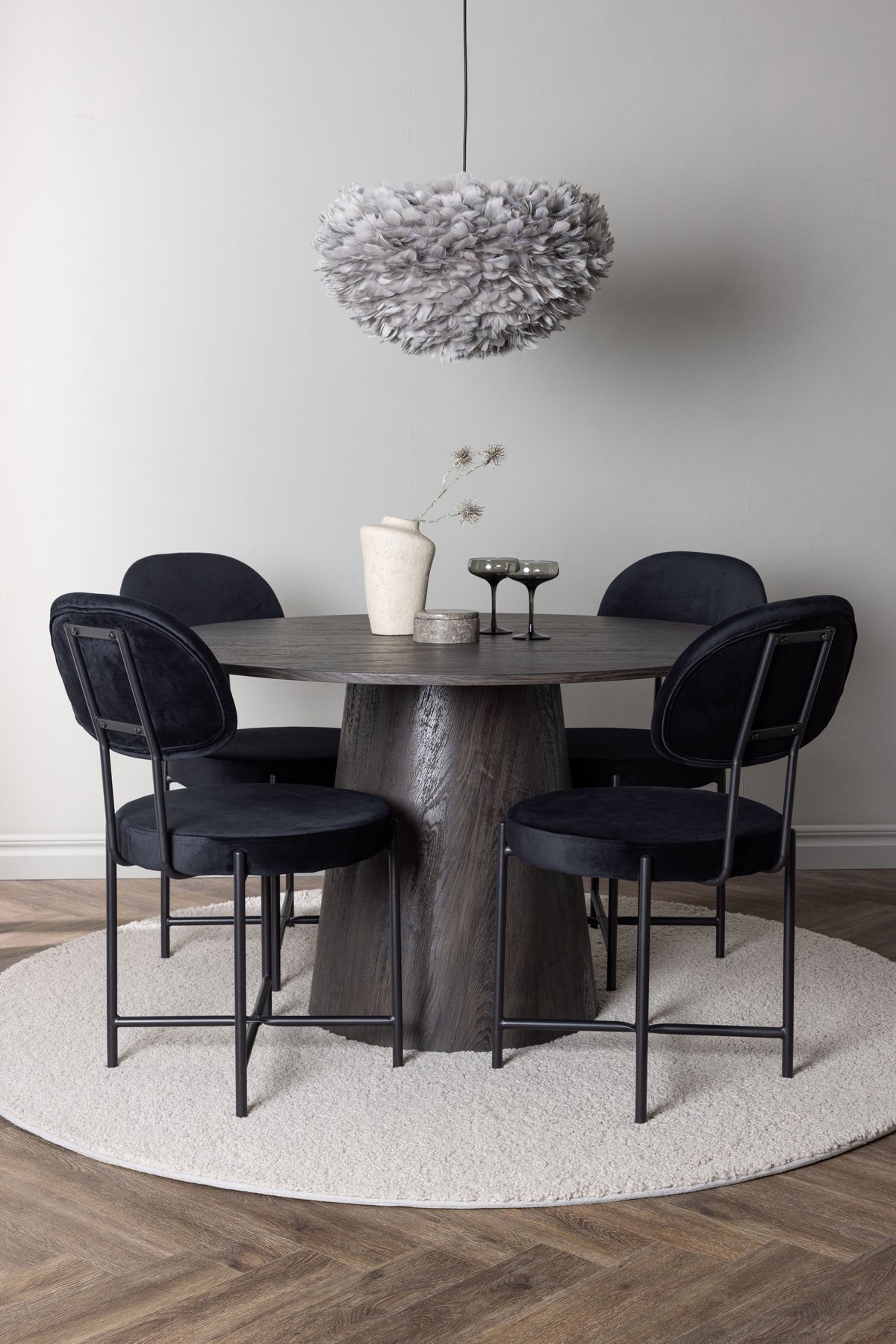 Dining Set Lanzo with the chairs Stella - Pakke med 4