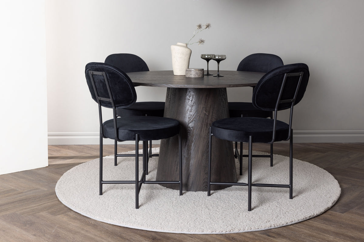 Dining Set Lanzo with the chairs Stella - Pakke med 4