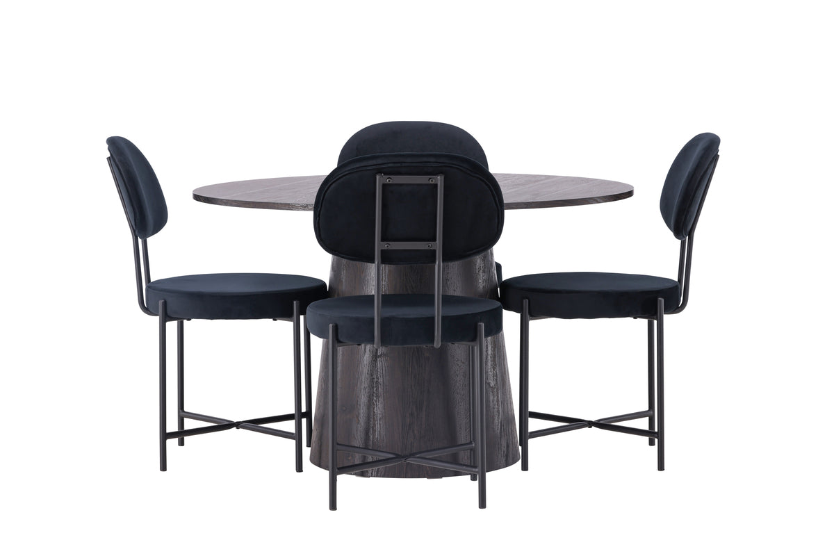 Dining Set Lanzo with the chairs Stella - Pakke med 4