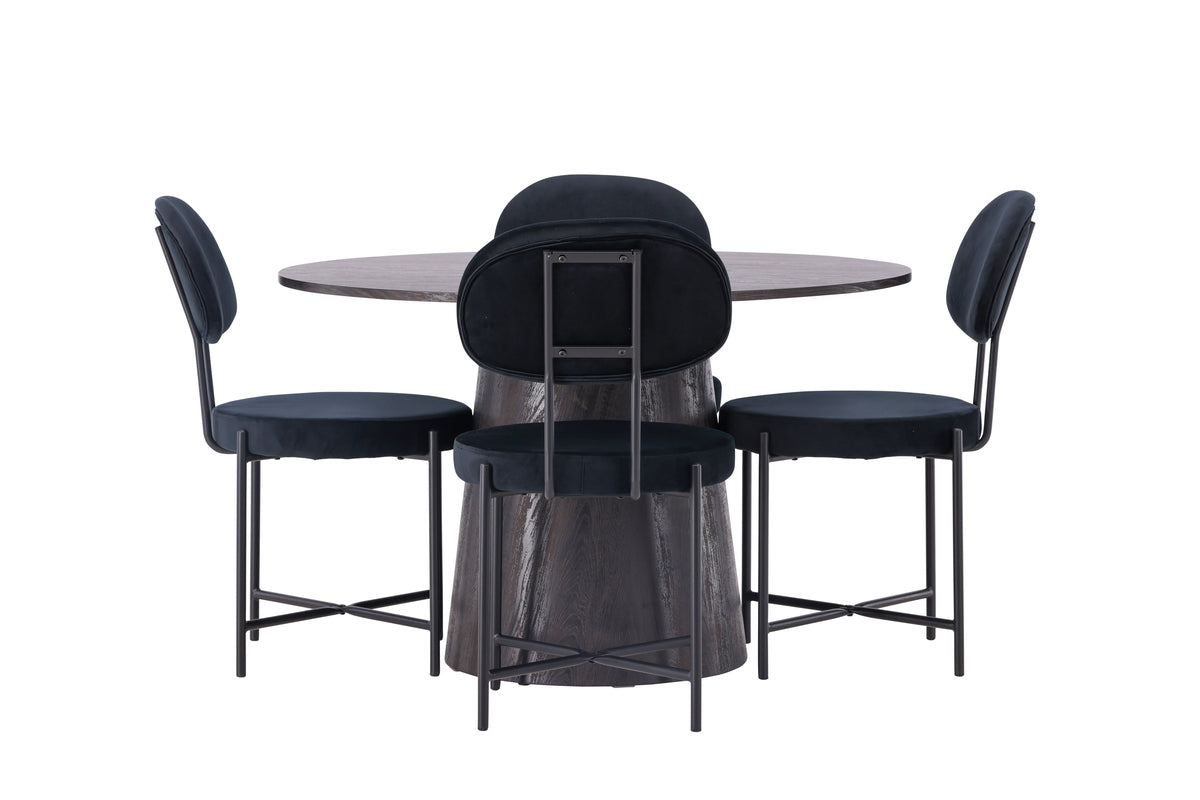 Dining Set Lanzo with the chairs Stella - Pakke med 4