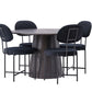 Dining Set Lanzo with the chairs Stella - Pakke med 4