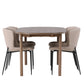 Dining Set Andy with the chairs Modesto - Pakke med 4