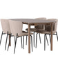 Dining Set Andy with the chairs Modesto - Pakke med 4