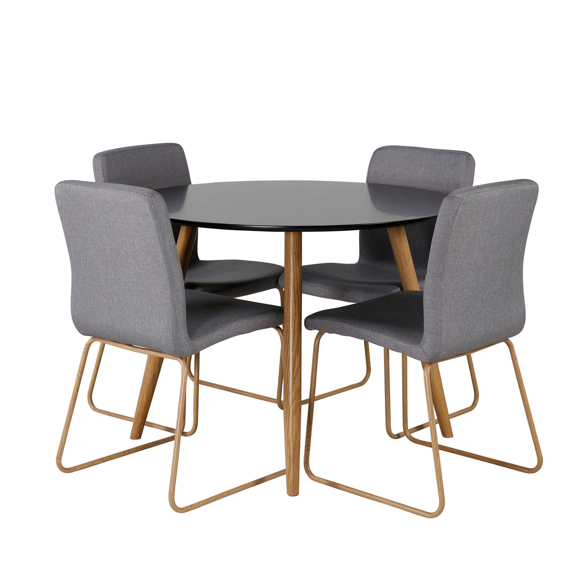 Dining Set Plaza with chairs Mace - Pakke med 4