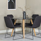 Dining Set Plaza with chairs Muce - Pakke med 4