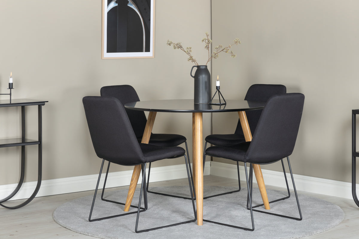 Dining Set Plaza with chairs Muce - Pakke med 4