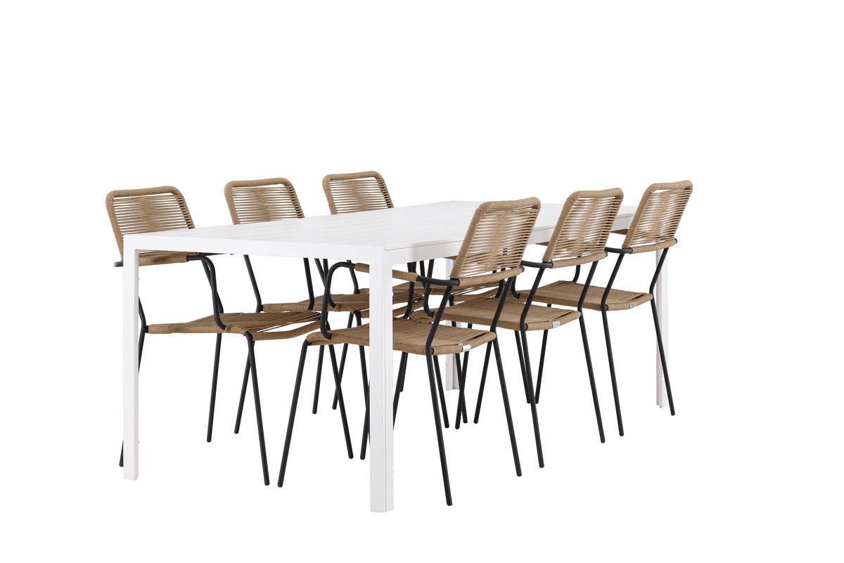 Break Rectangular Dining Set - Pakke med 4