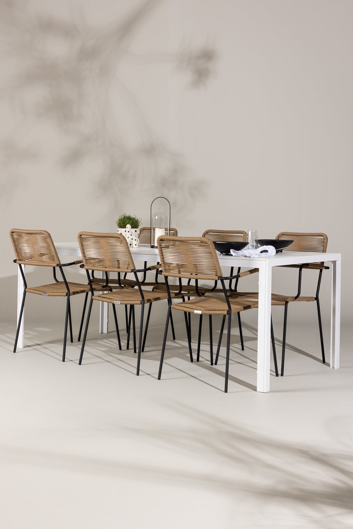 Break Rectangular Dining Set - Pakke med 4