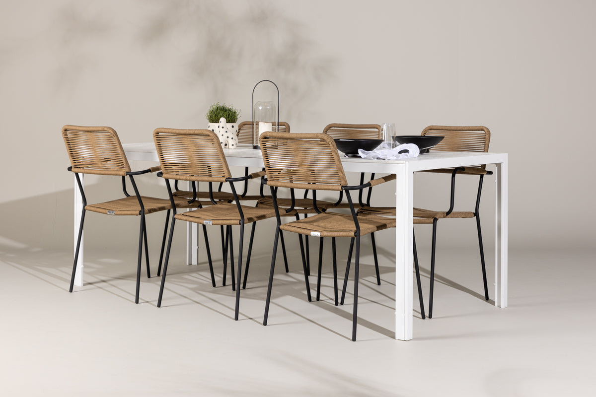 Break Rectangular Dining Set - Pakke med 4