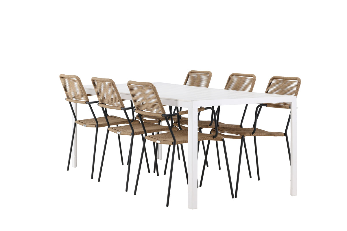 Break Rectangular Dining Set - Pakke med 4