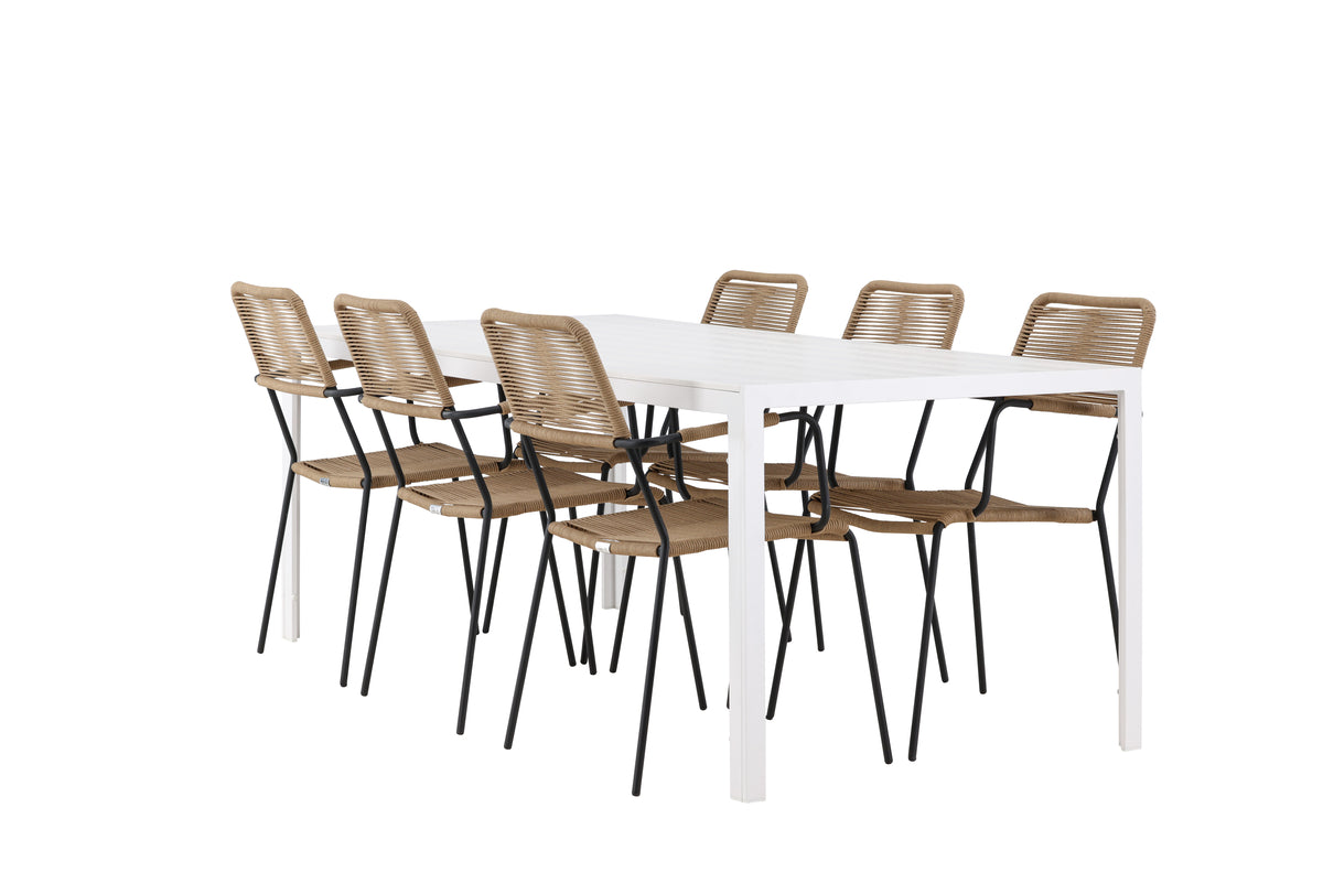 Break Rectangular Dining Set - Pakke med 4