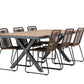 Garcia Rectangular Dining Set - Pakke med 4