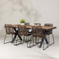 Garcia Rectangular Dining Set - Pakke med 4