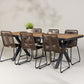 Garcia Rectangular Dining Set - Pakke med 4