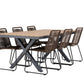 Garcia Rectangular Dining Set - Pakke med 4