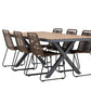 Garcia Rectangular Dining Set - Pakke med 4