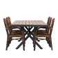 Garcia Rectangular Dining Set - Pakke med 7