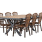 Garcia Rectangular Dining Set - Pakke med 7