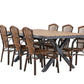 Garcia Rectangular Dining Set - Pakke med 7