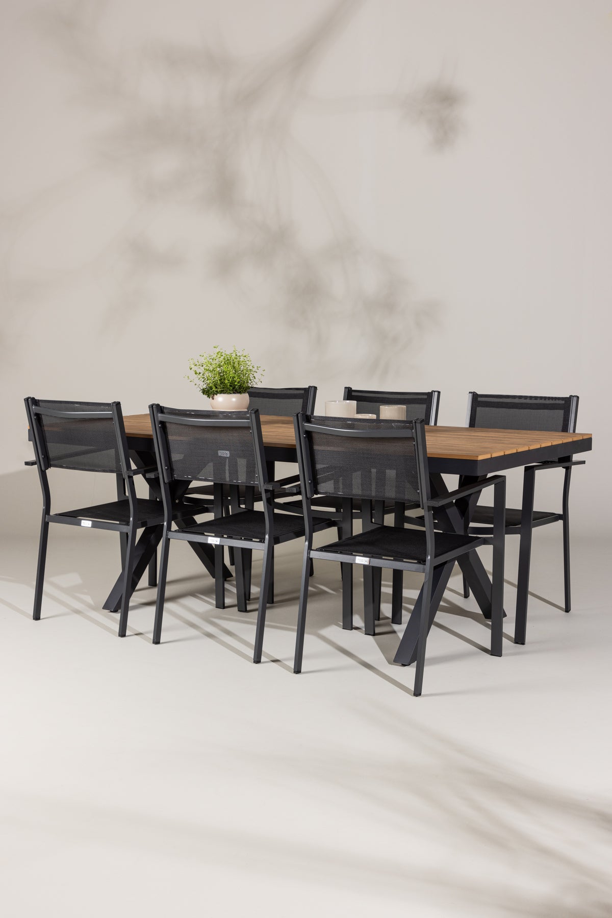 Garcia Rectangular Dining Set - Pakke med 4