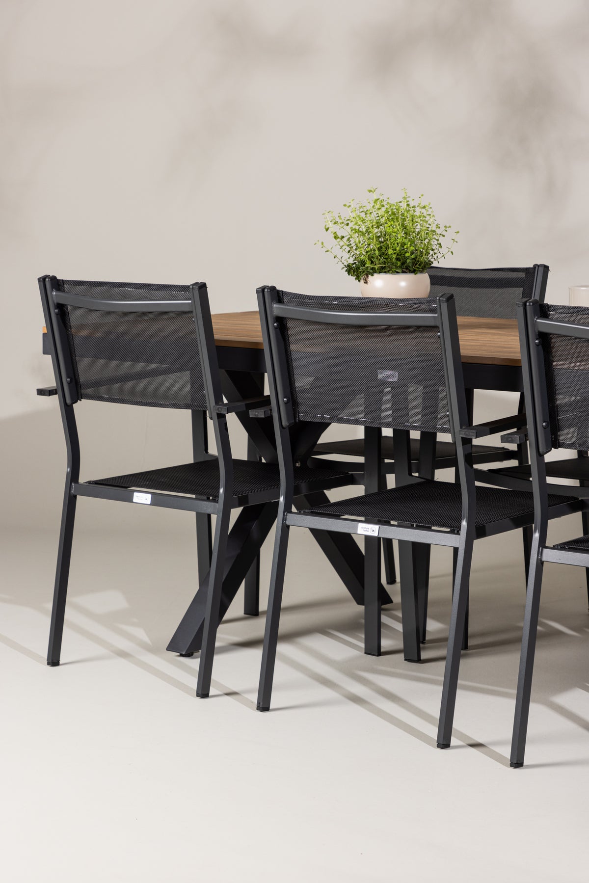 Garcia Rectangular Dining Set - Pakke med 4