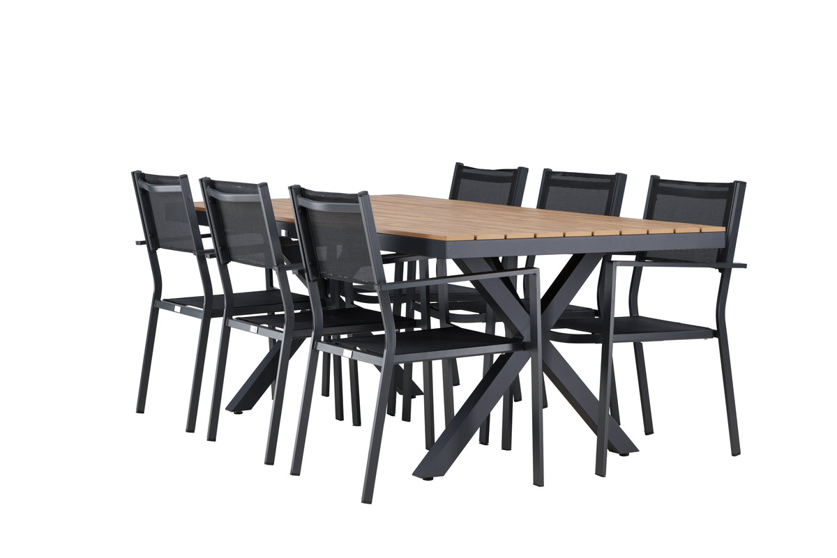 Garcia Rectangular Dining Set - Pakke med 4