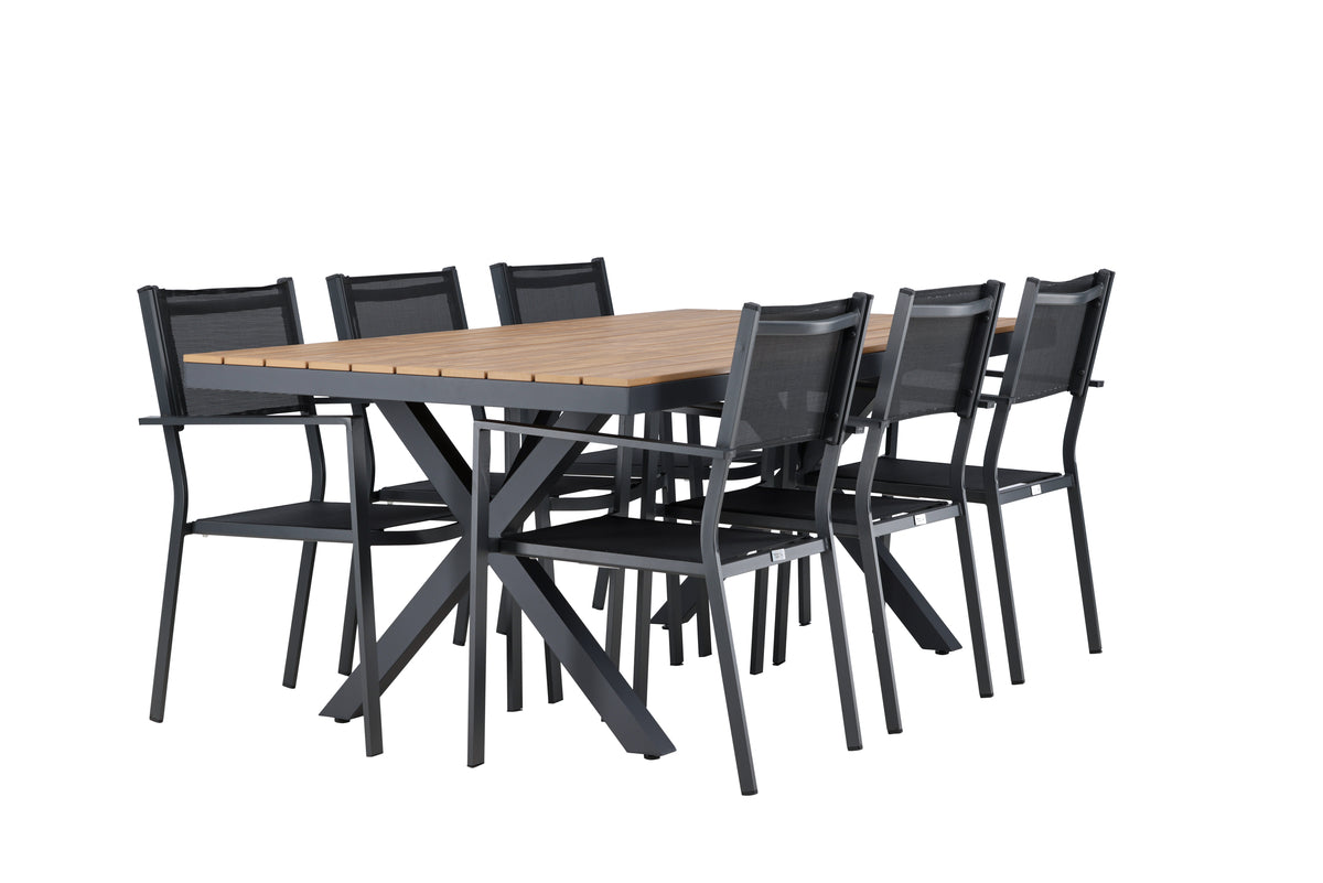 Garcia Rectangular Dining Set - Pakke med 4