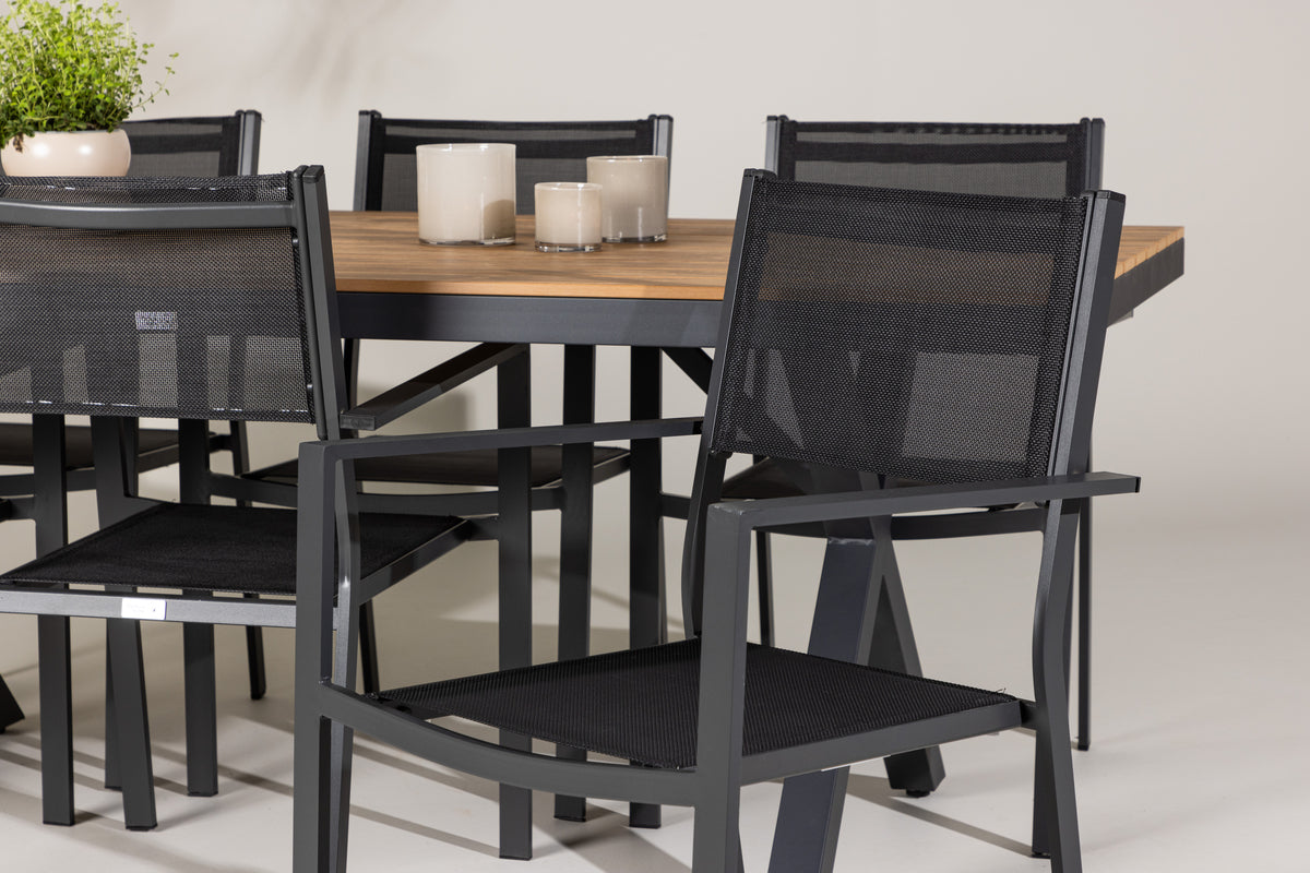 Garcia Rectangular Dining Set - Pakke med 4