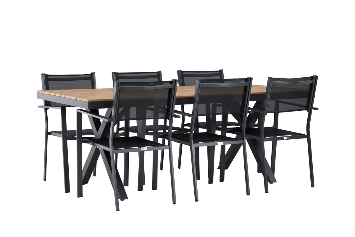 Garcia Rectangular Dining Set - Pakke med 4