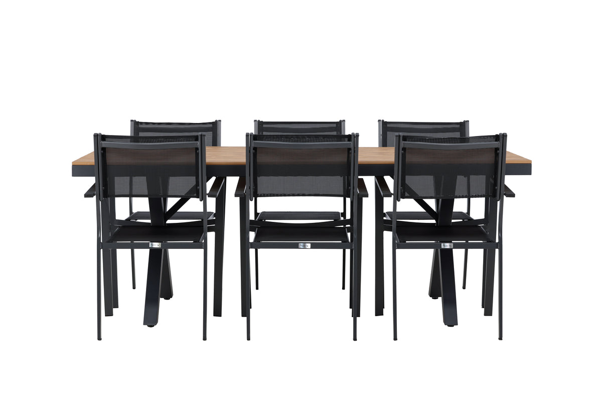 Garcia Rectangular Dining Set - Pakke med 4