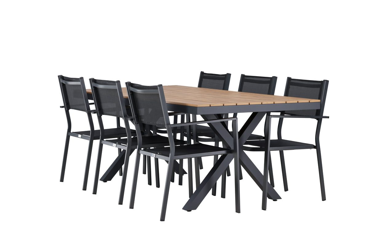 Garcia Rectangular Dining Set - Pakke med 4