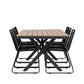 Garcia Rectangular Dining Set - Pakke med 4