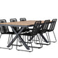 Garcia Rectangular Dining Set - Pakke med 4