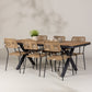 Garcia Rectangular Dining Set - Pakke med 4