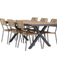 Garcia Rectangular Dining Set - Pakke med 4