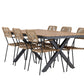 Garcia Rectangular Dining Set - Pakke med 4