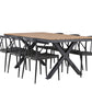 Garcia Rectangular Dining Set - Pakke med 2