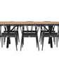 Garcia Rectangular Dining Set - Pakke med 2