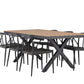 Garcia Rectangular Dining Set - Pakke med 2