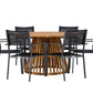 Tucumán Rund Dining Set - Pakke med 5