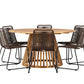 Tucumán Rund Dining Set - Pakke med 5