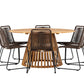 Tucumán Rund Dining Set - Pakke med 5