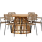 Tucumán Rund Dining Set - Pakke med 5