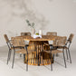 Tucumán Rund Dining Set - Pakke med 5