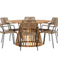 Tucumán Rund Dining Set - Pakke med 5