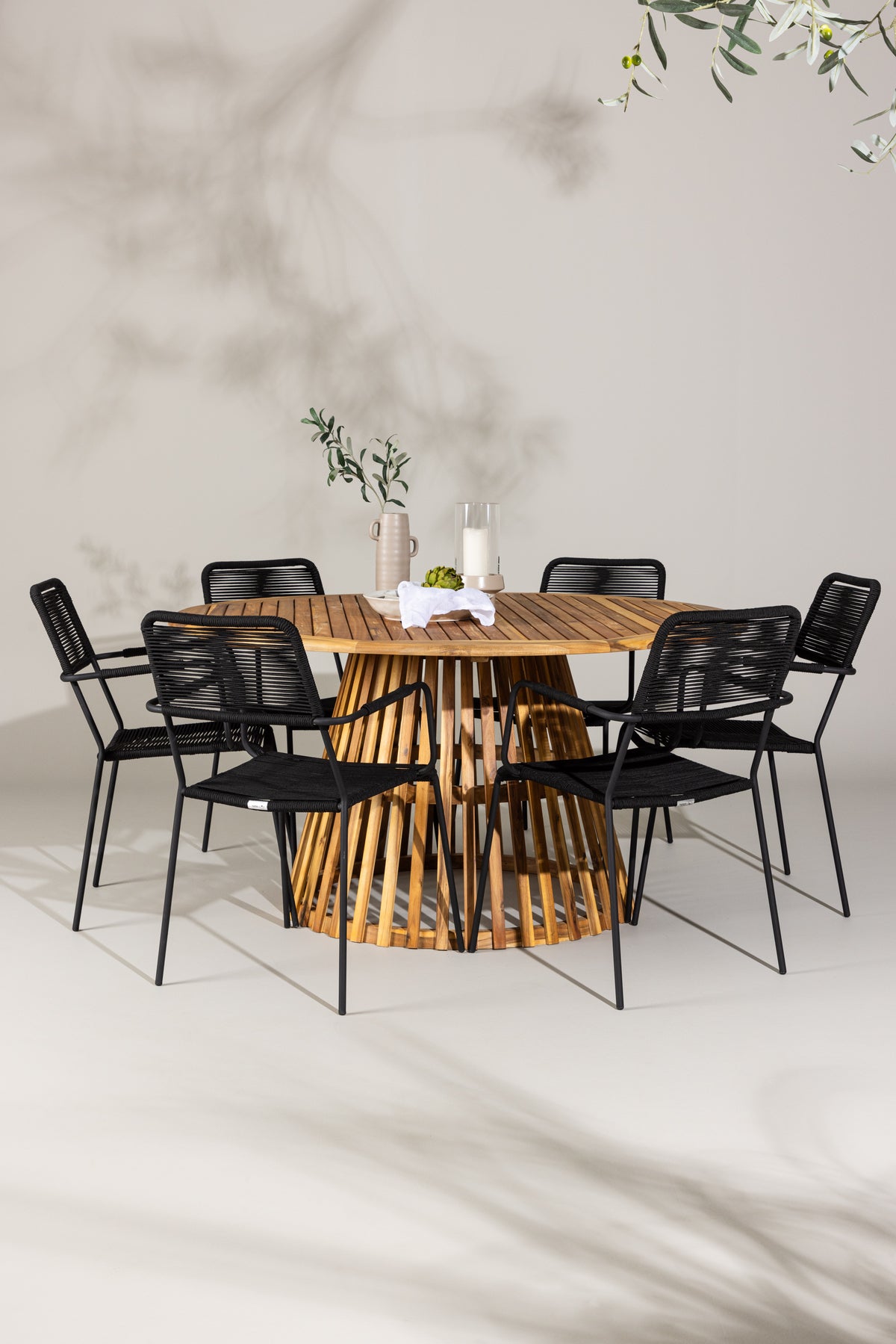 Tucumán Rund Dining Set - Pakke med 5