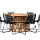 Tucumán Rund Dining Set - Pakke med 5