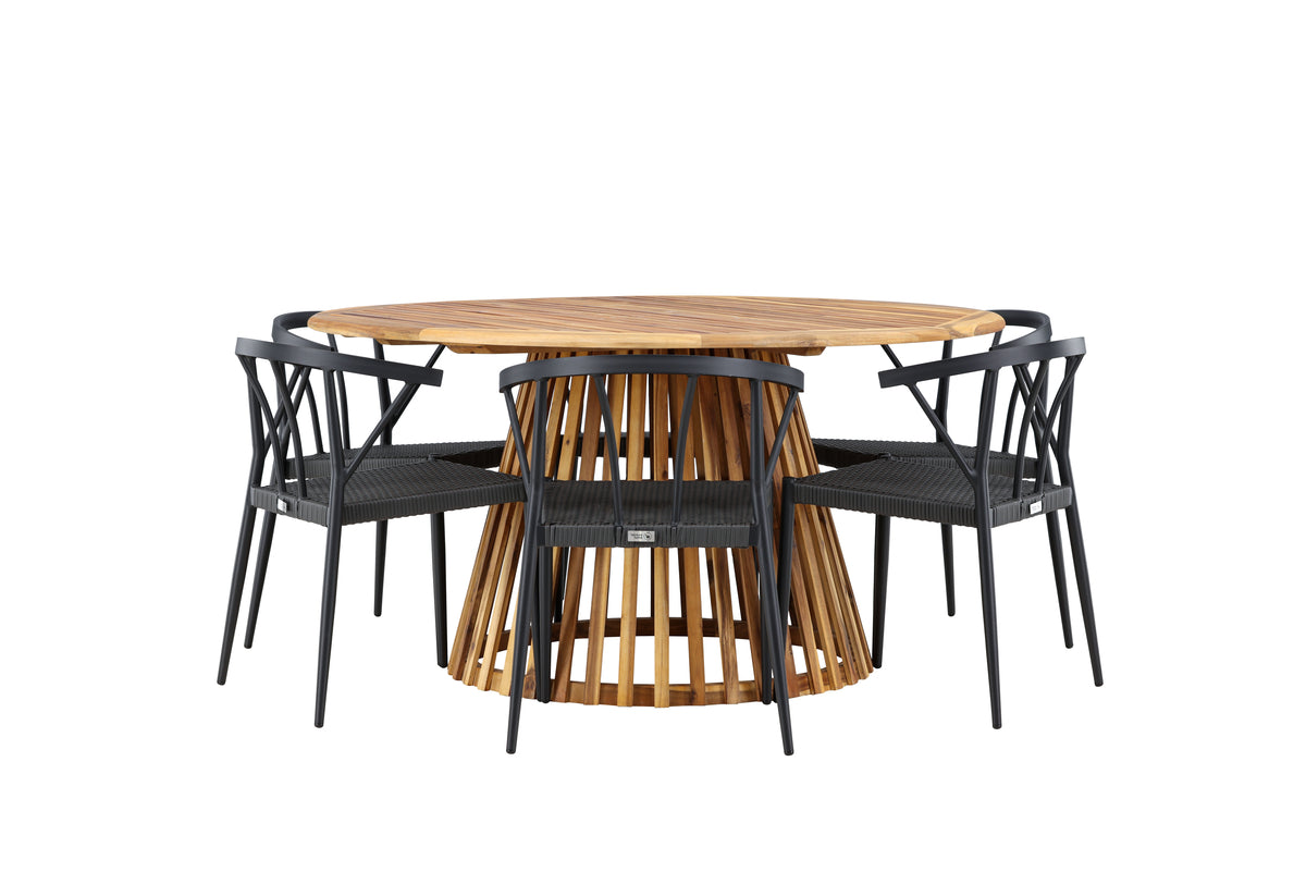 Tucumán Rund Dining Set - Pakke med 3