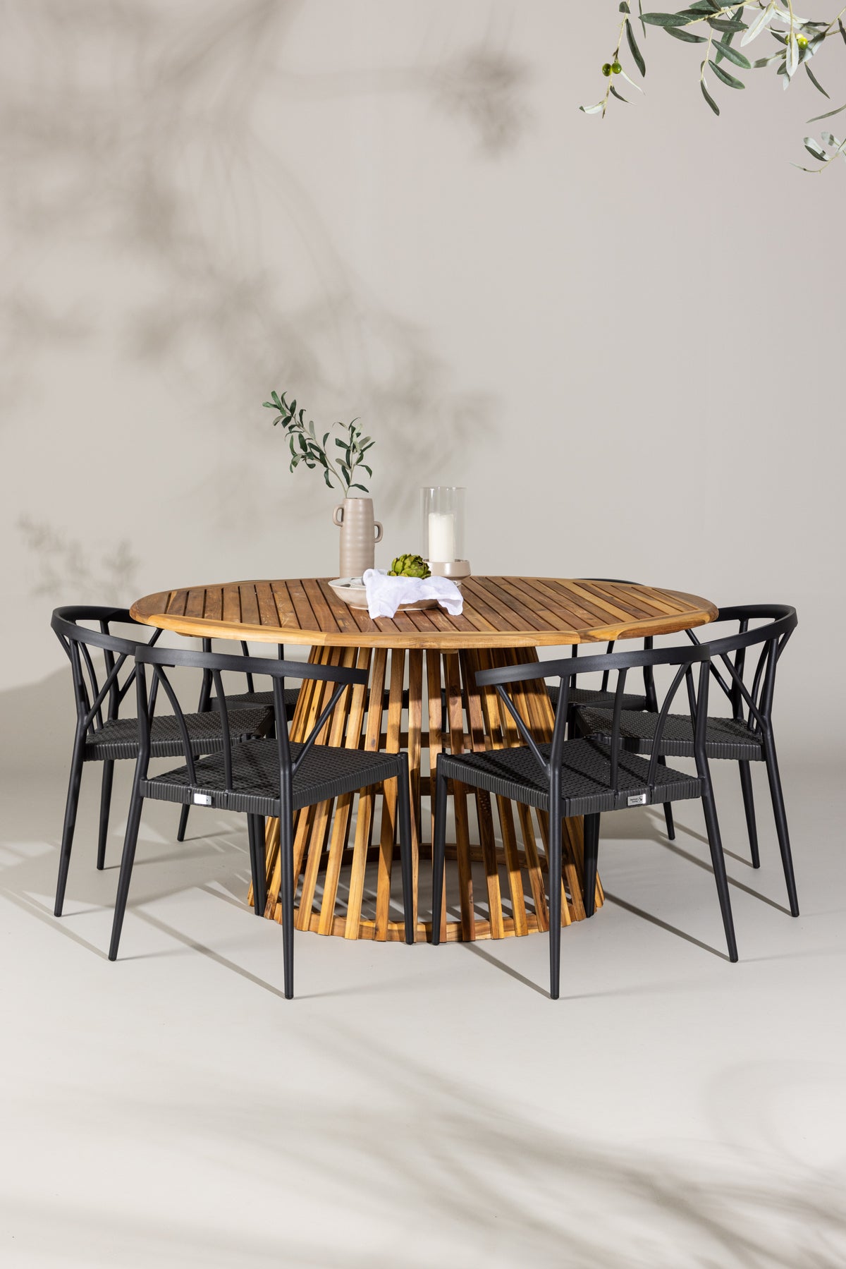 Tucumán Rund Dining Set - Pakke med 3